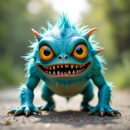 Create a funny alien looking monster