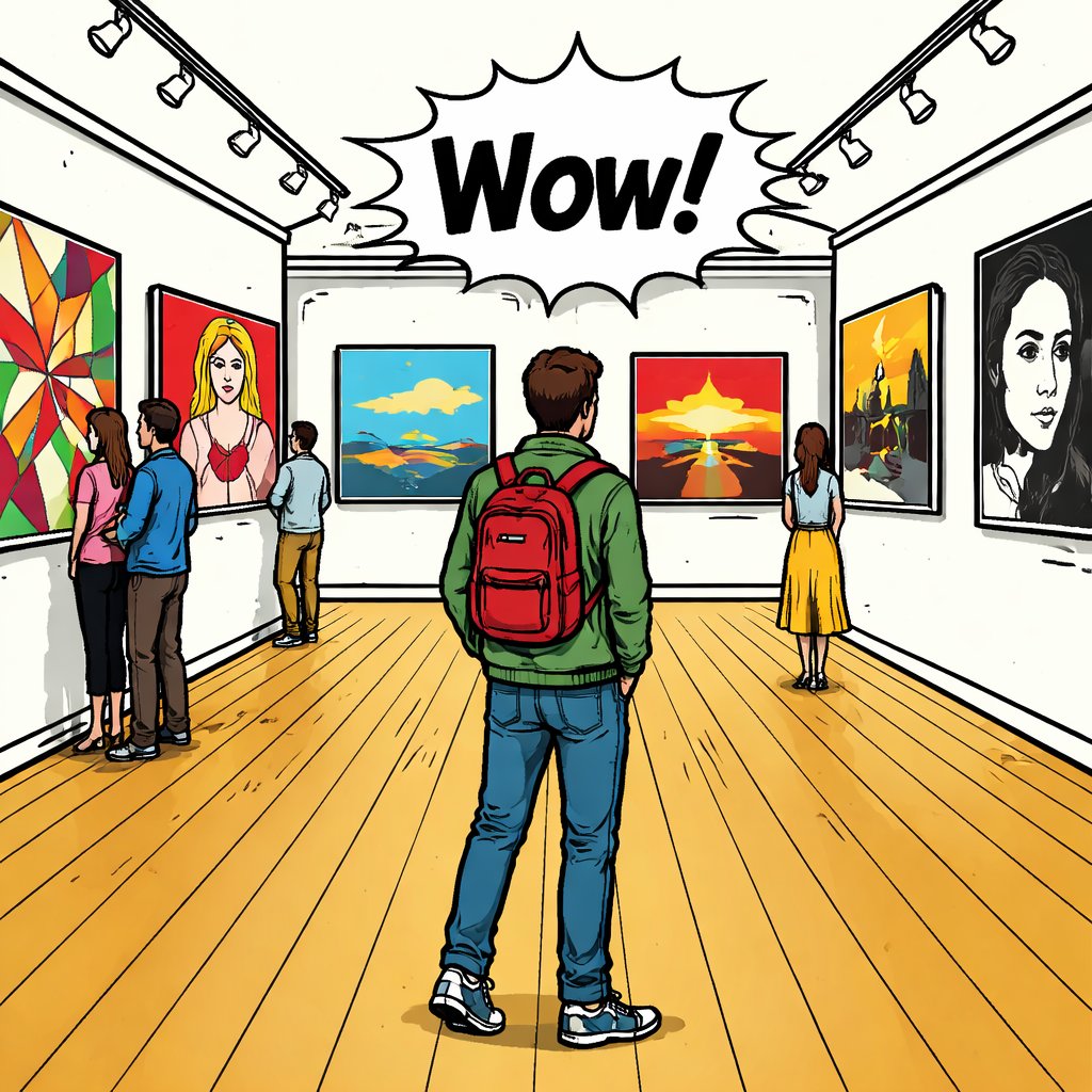 Background of an art gallery floor space