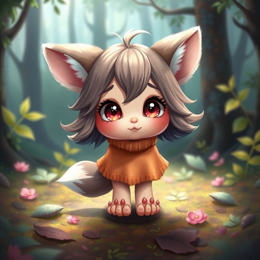 Cute anima girl feet