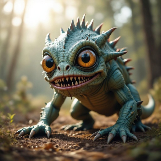 Create a funny alien looking monster