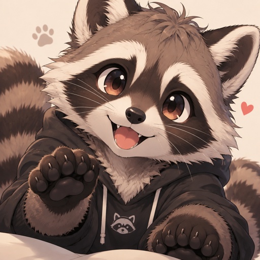 Raccoon Furry, cute