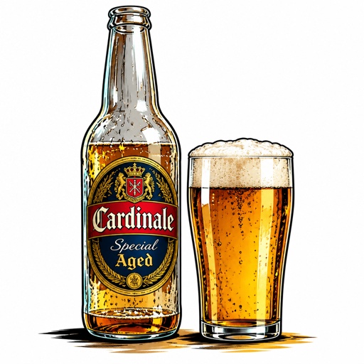 a bottle of beer next to a glass of beer