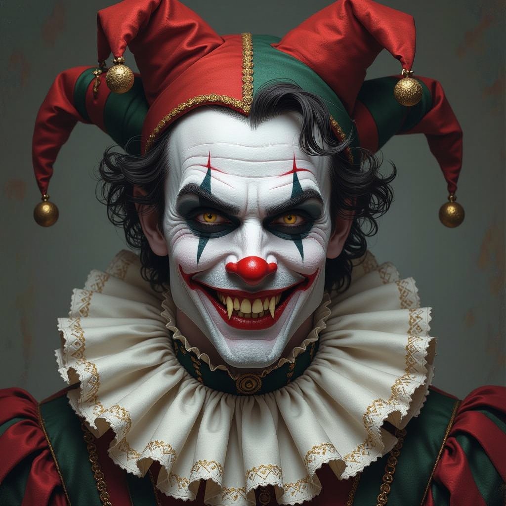 Jester who is half human and half vampire from 16 century 