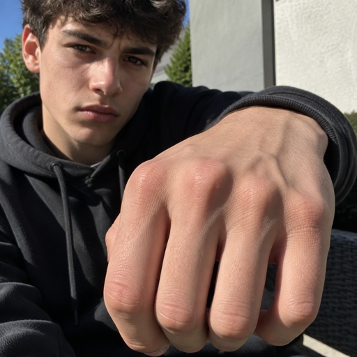 Metacarpal Knuckles Hand Teen Boy 