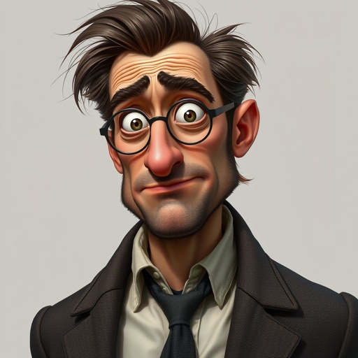 Make a tall but slickly guy, who is funny lucky and clumsy and always looks lost. 