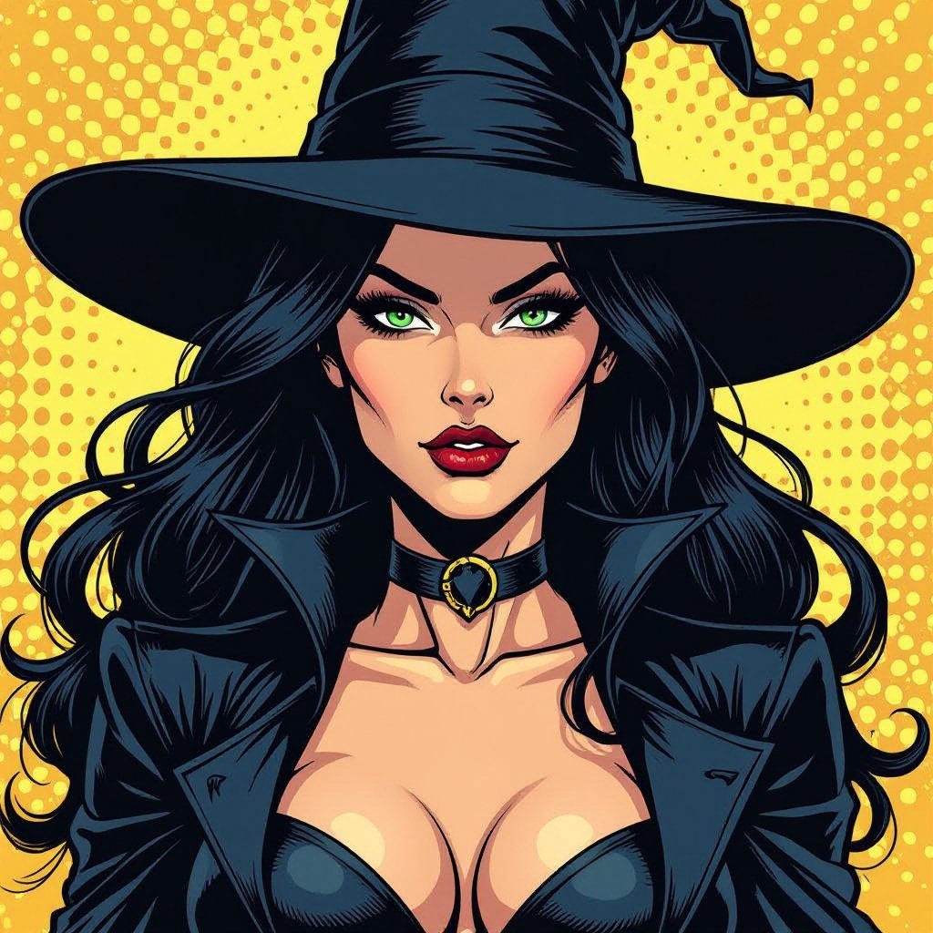 Super Villainess Dethkloak the alluring shadow witch