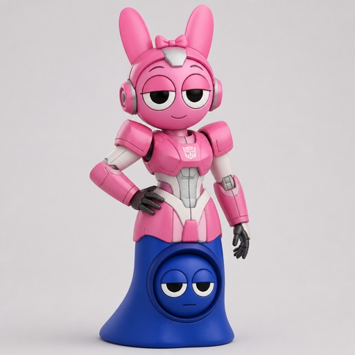 Pinki from Sprunki as Elita One merging with Jevin from Sprunki starting with her legs 