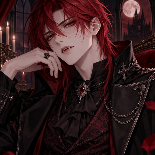 Vampire handsome red haired