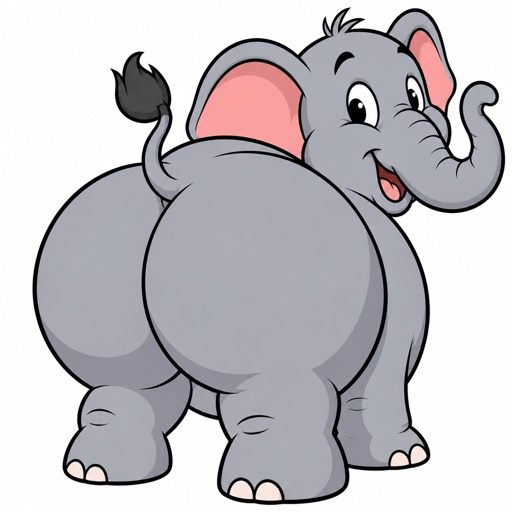 Elephant Fat Butt