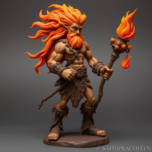 Create a character: battle hero Rhen the Fire-Singer – A lean, muscular man. Show him head to toe including his shoes.