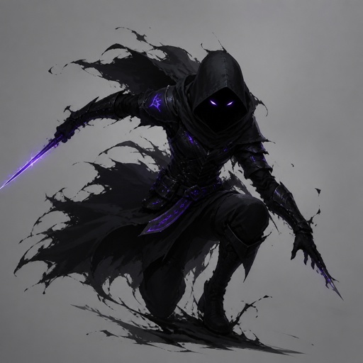 shadow assassin, shadow of the abyss, based on noob saibot, shadow clone, shadow swap, 