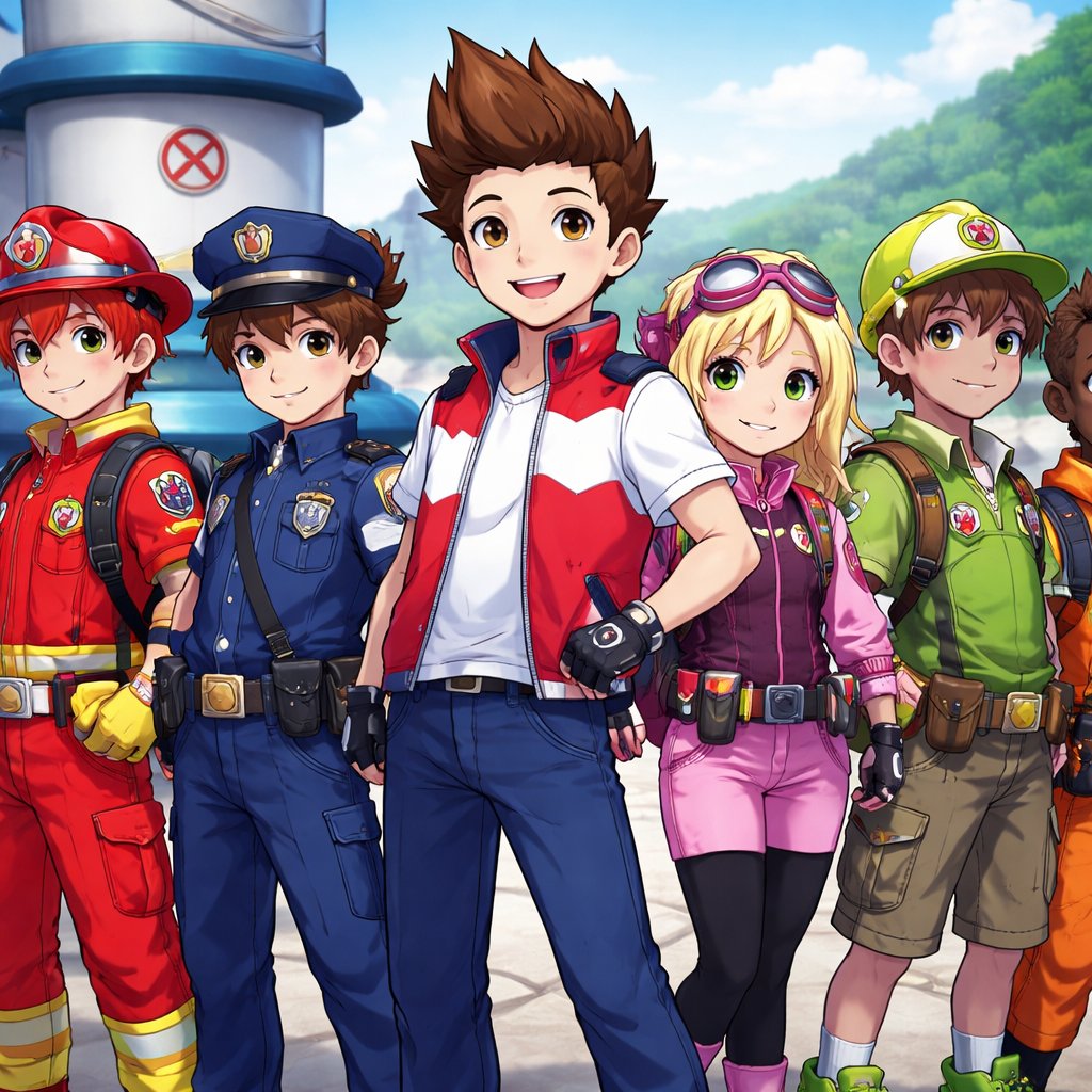 Paw patrol pups as humans