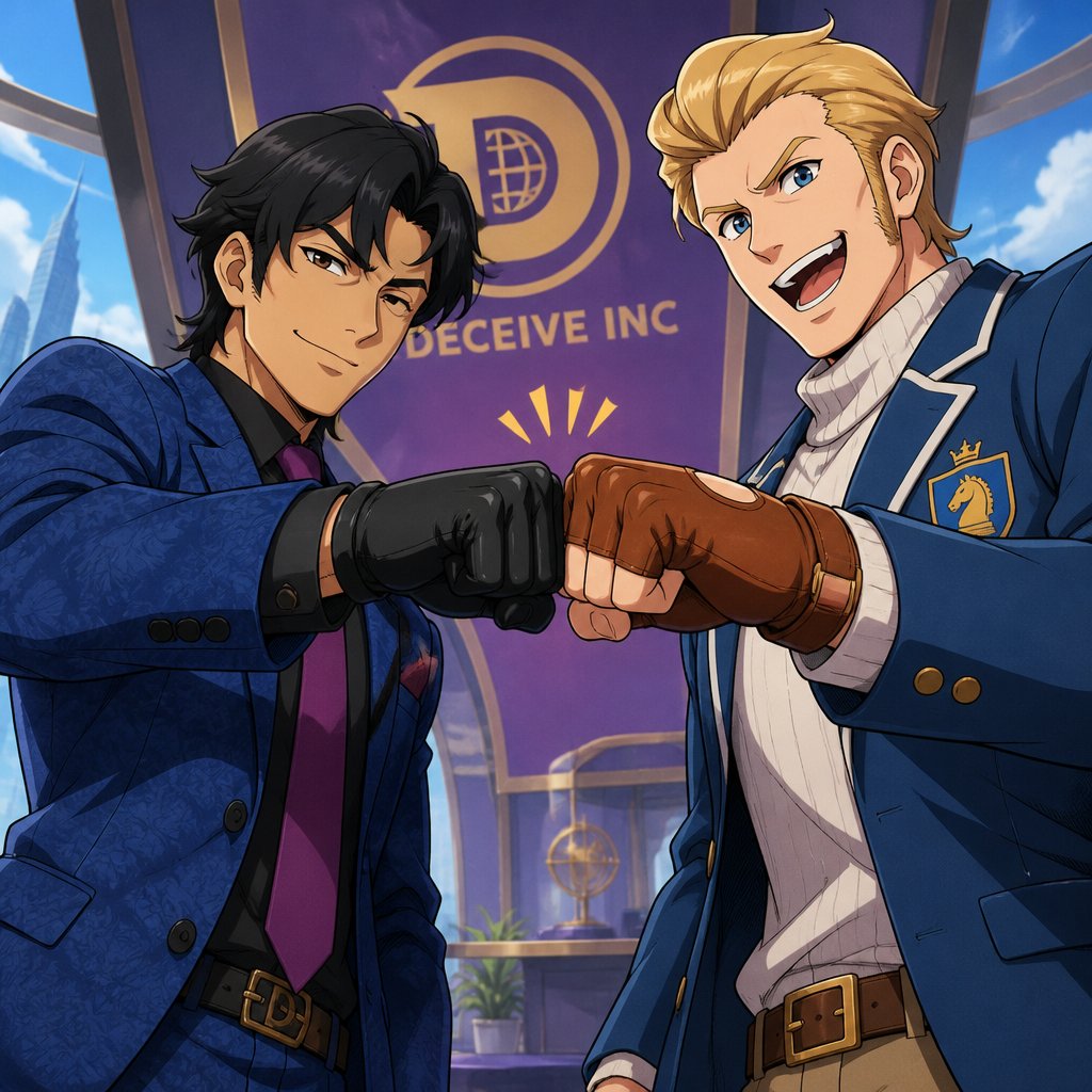 Keiji Takase from deceive inc Squire from deceive inc fist bumping