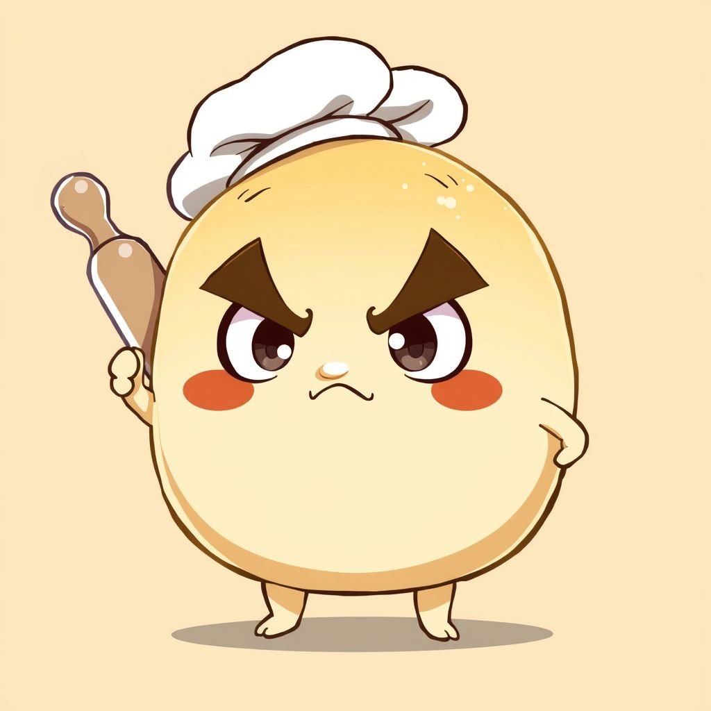 Make a chracter of a bread funny but looks mad named “true loaf”. Make him a bread row instead 