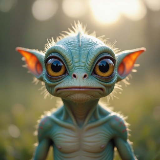 Create a funny alien looking monster