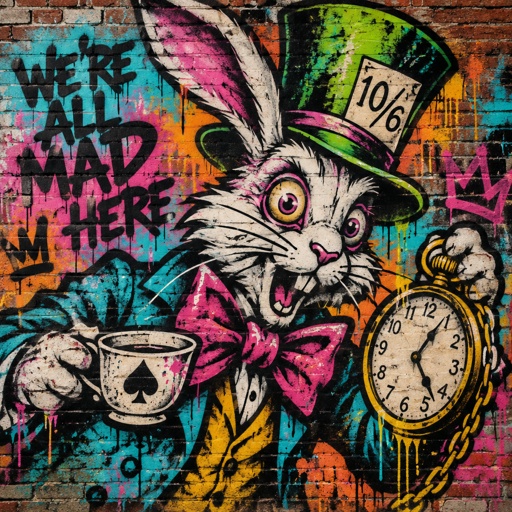 The mad hare for Alice in wonderland 