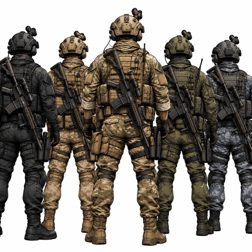 a group of soldiers standing next to each other