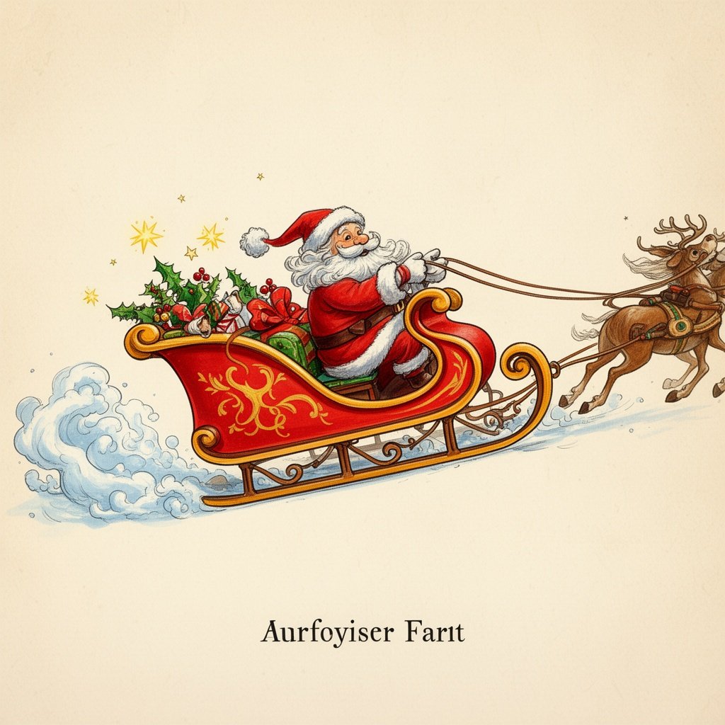 Santa fart powered sleigh