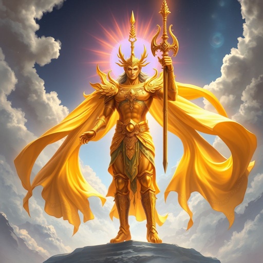 Deus do sol, entidade masculina grandiosa que controla a luz. Tem uma espada dourada que só pode ser levantada por ele, que mede cerca de 10 metros