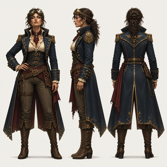 Character Sheet character art style example