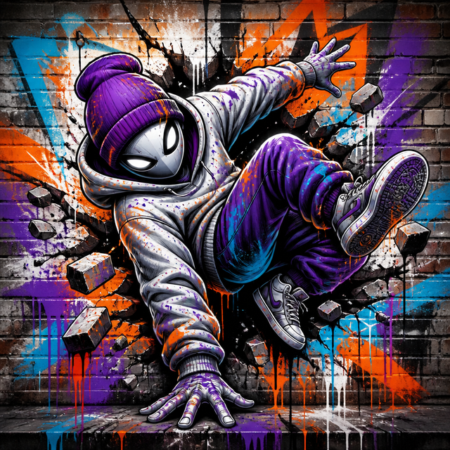 Graffiti character art style example