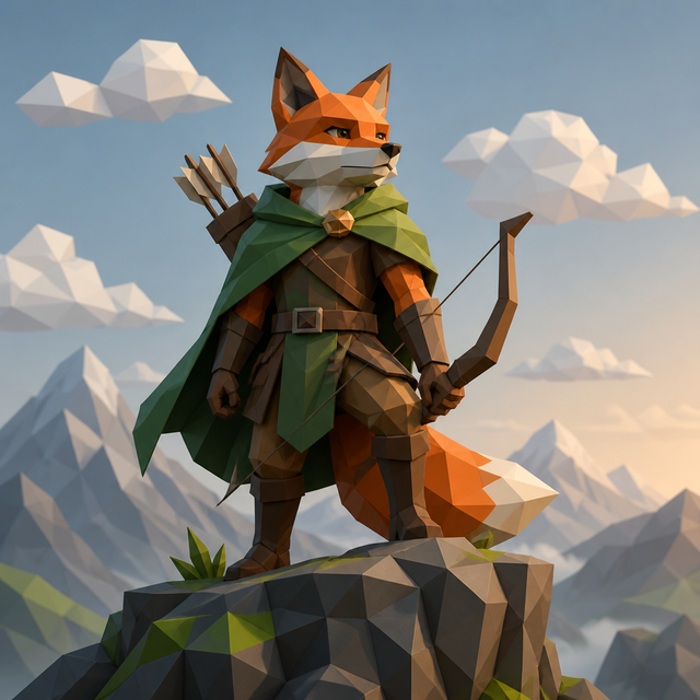 Low Poly character art style example