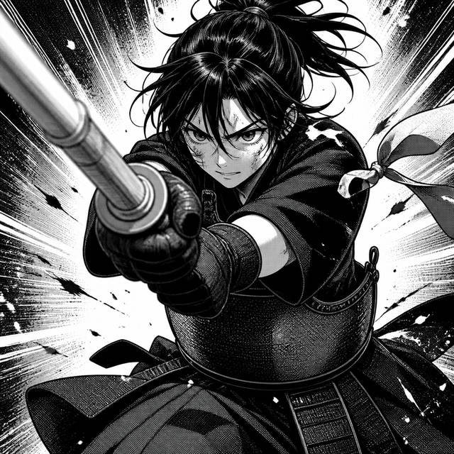Manga character art style example