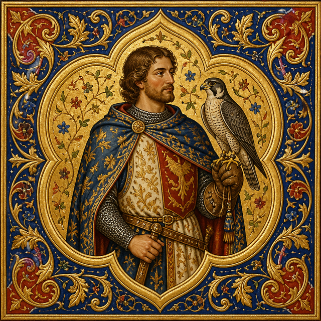Medieval character art style example