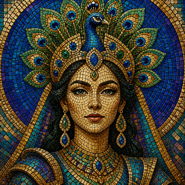Mosaic character art style example