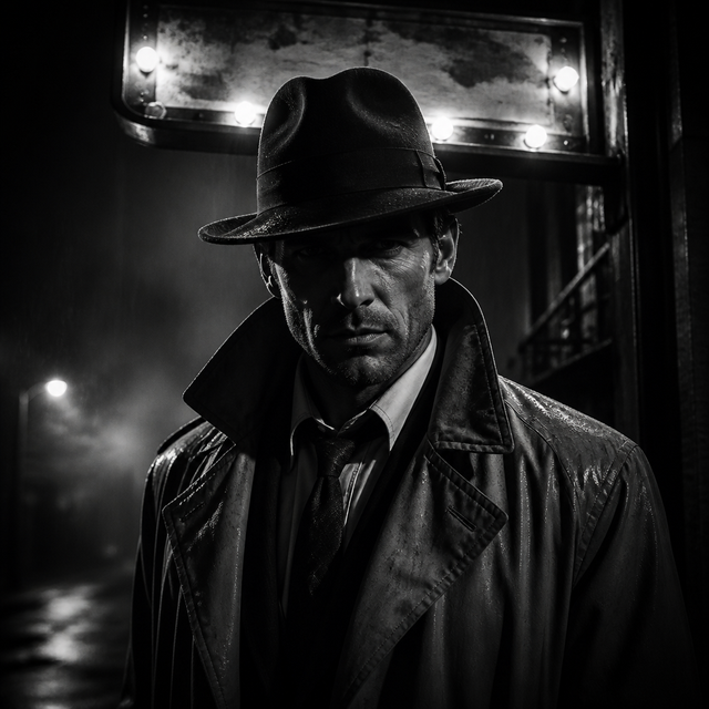 Noir character art style example