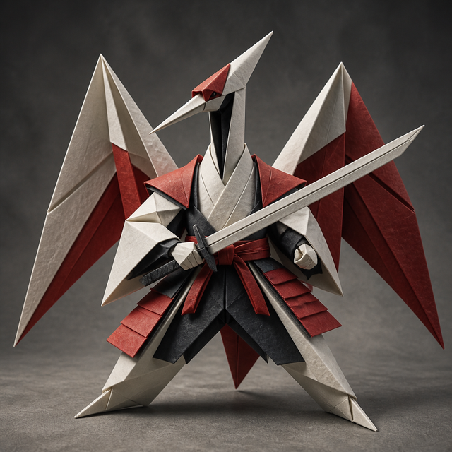 Origami character art style example