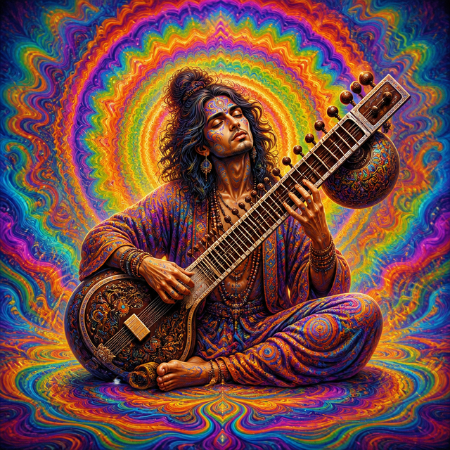 Psychedelic character art style example