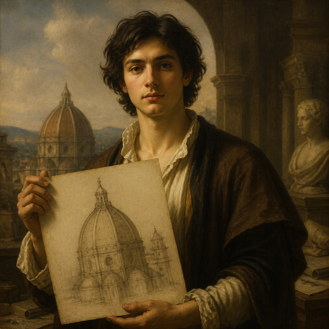 Renaissance character art style example