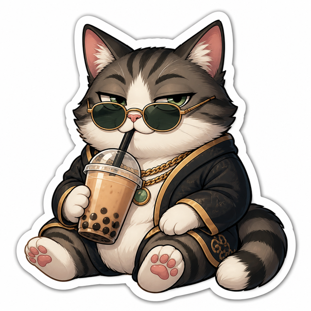Sticker character art style example