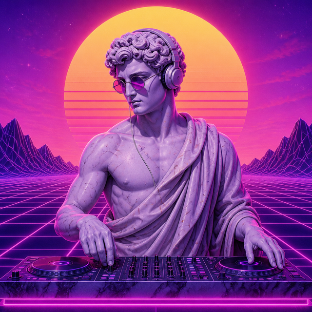 Vaporwave character art style example